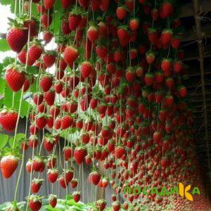 Клубника ампельная Анастасия купить по цене от 370р. в интернет-магазине «Посадика» с доставкой почтой в в Кумертауе и по всей России – [изображение №1].